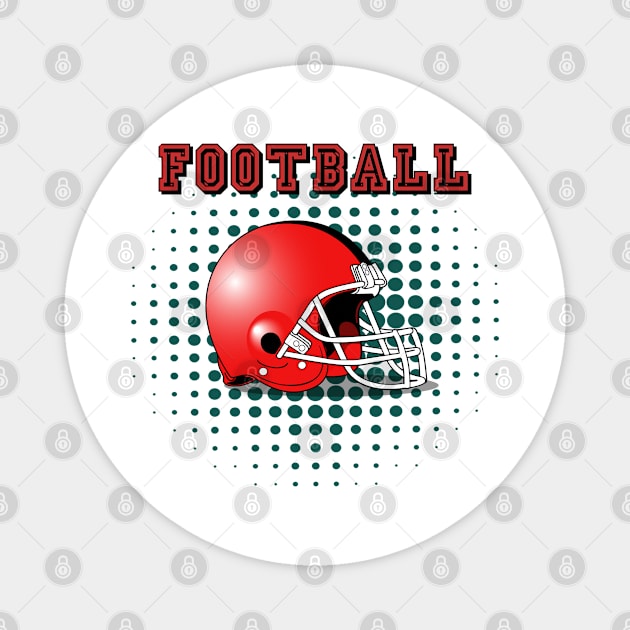 football Magnet by HB Shirts